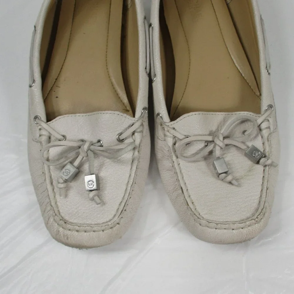 MICHAEL MK Off white Loafers Size 7.5 - Picture 2 of 10